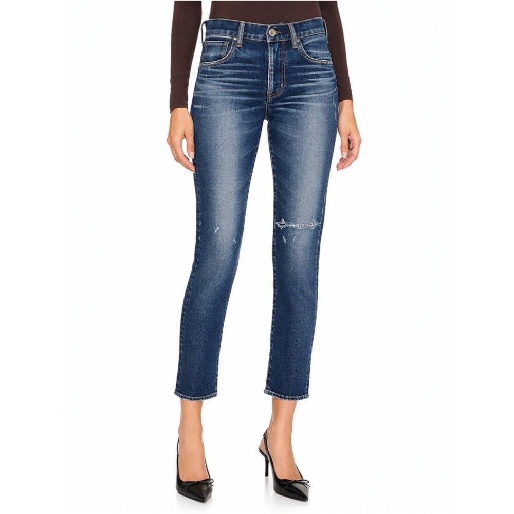 MOUSSY VINTAGE NWT Edgerton Skinny Jeans Women's 26 Dark Blue Selvedge Y2K Fit